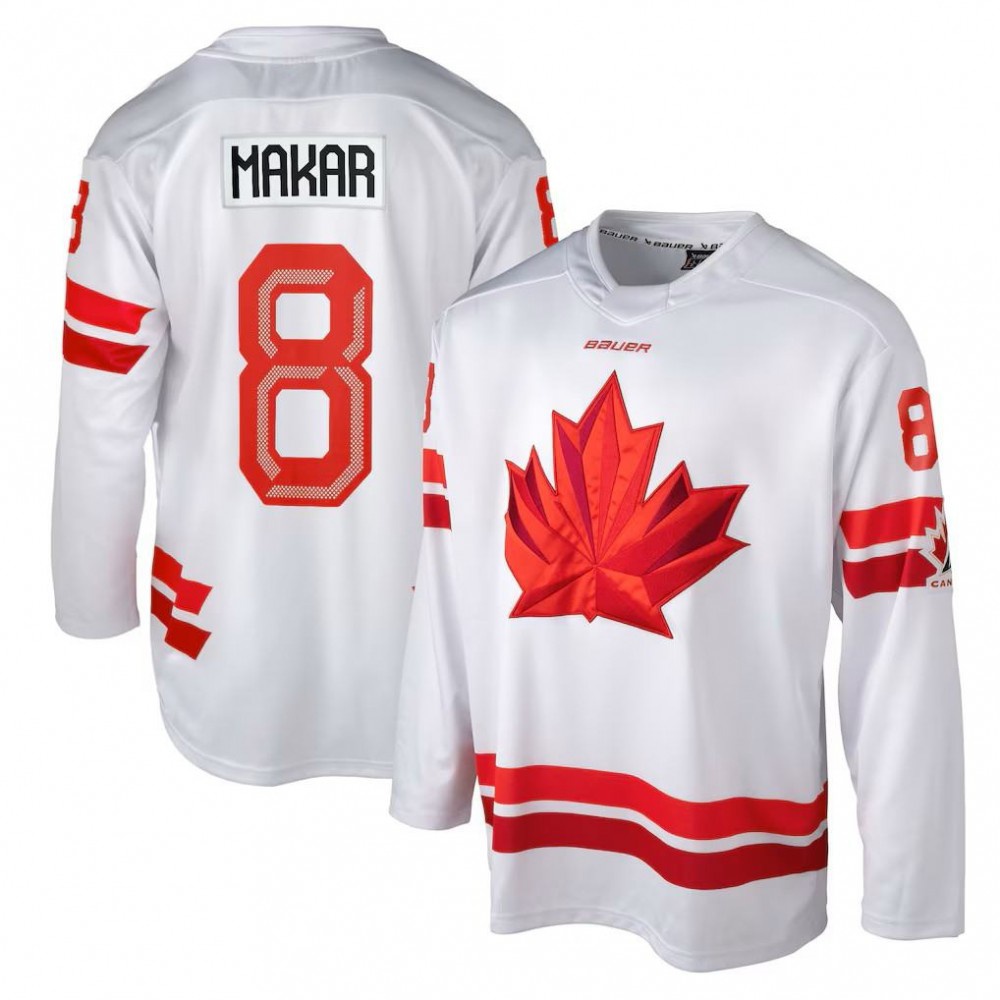 Cale Makar Hockey Bauer Canada 2026 Olympics Replica Jersey - White-Pro Kit Vault | Brand New 26/27 Sports Jerseys